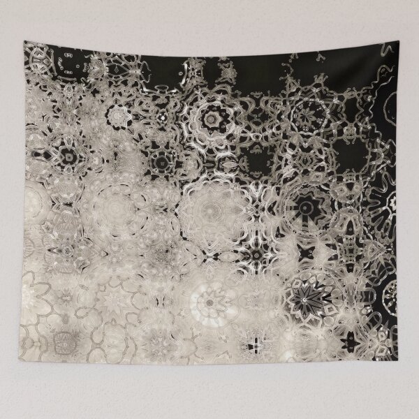 Item preview, Black and Ivory Glass Abstract  designed and sold by Kay Grinsteinner.