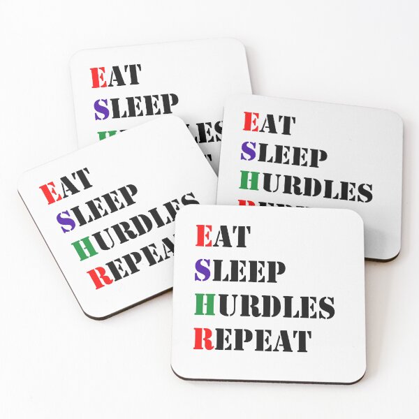 Item preview, Eat Sleep Hurdles Repeat designed and sold by YOUR-LOOK.