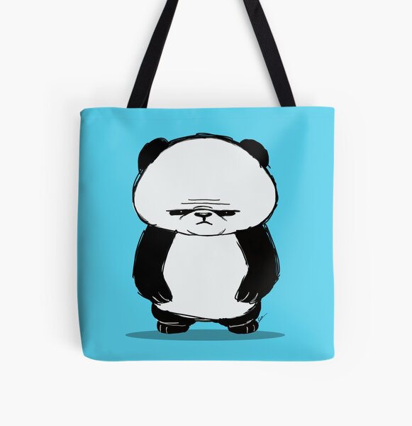 Big Panda |Panda Bear Art design All Over Print Tote Bag