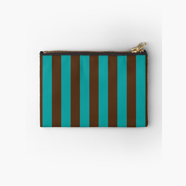Item preview, Vertical Chocolate and Teal Stripes designed and sold by DesignCats.