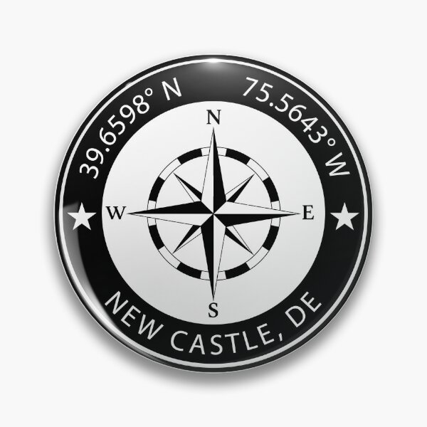 Item preview, New Castle, Delaware Geographical Coordinates designed and sold by TeeOhGraphics.