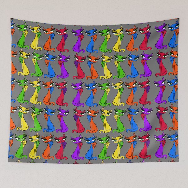Item preview, Rainbow Kitty Cats silver designed and sold by Whatderekmade.
