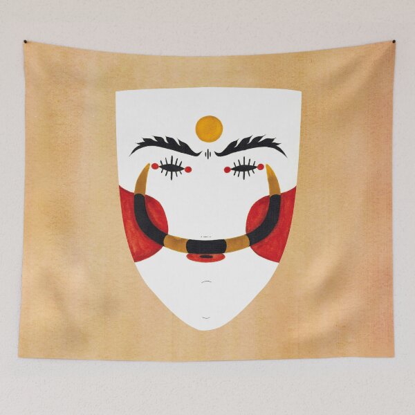 Item preview, Greek Traditional Mask - Genitsaros designed and sold by Ariadne Kritonos.