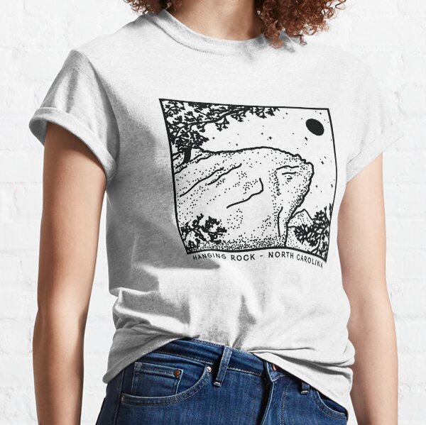 Hanging Rock Mountain North Carolina - Black Classic T-Shirt