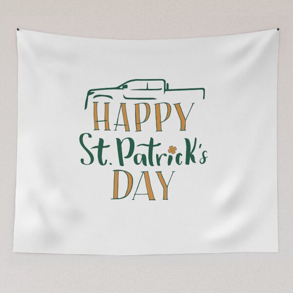 Item preview, Happy St Patrick's day Truck Tee designed and sold by TheFlipRepublic.