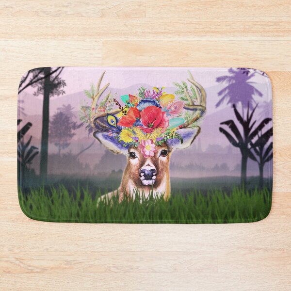 Item preview, A stag with flowers designed and sold by cmphotographs.