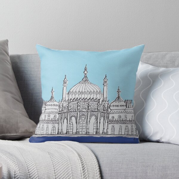 Pavilion Blues Throw Pillow
