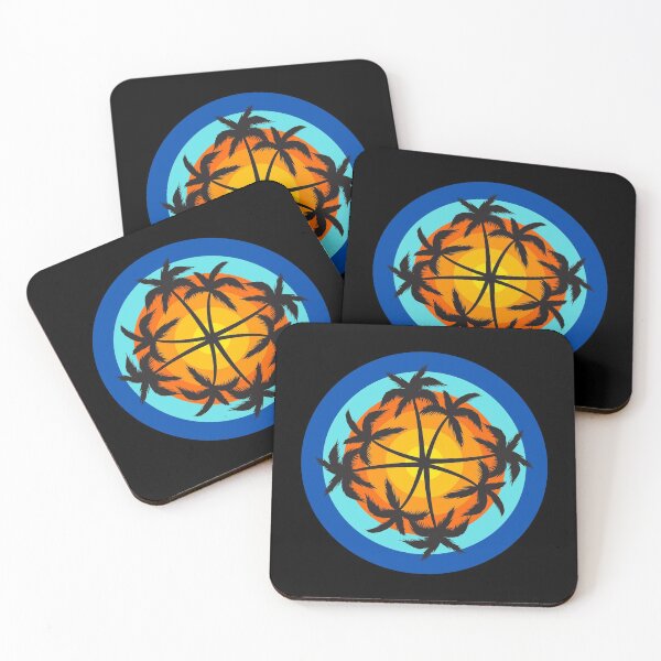 Item preview, Abstract Sunrise Sunset Water Palm designed and sold by getzjason.