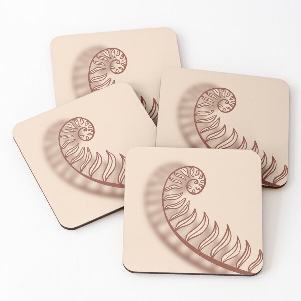 Item preview, Botanical art minimalist fern in earthy tones designed and sold by VDistractions.