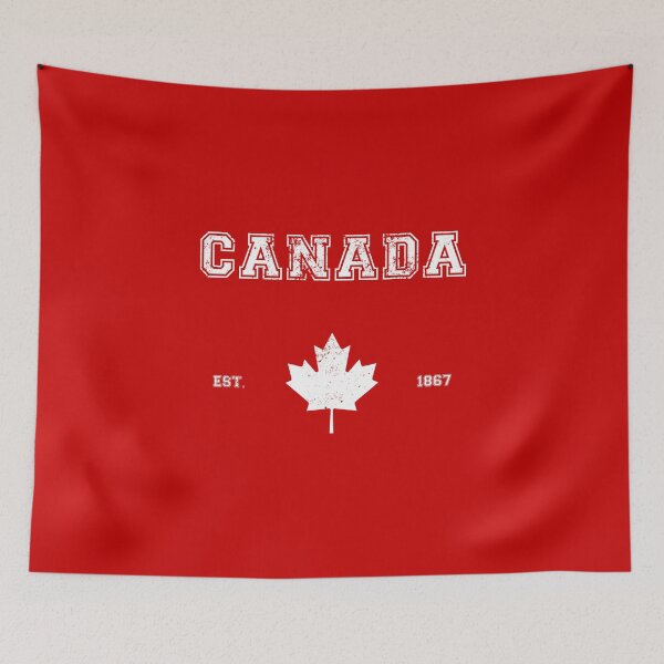 Item preview, Canada Established 1867 Vintage - White on Red designed and sold by BoredGames.