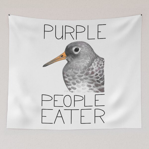 Item preview, Purple People Eater (Purple Sandpiper) designed and sold by LauraWolfArtist.