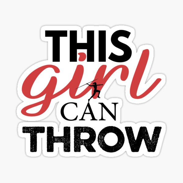"This Girl Can Throw, Funny Javelin Design, Javelin Quote, Javelin