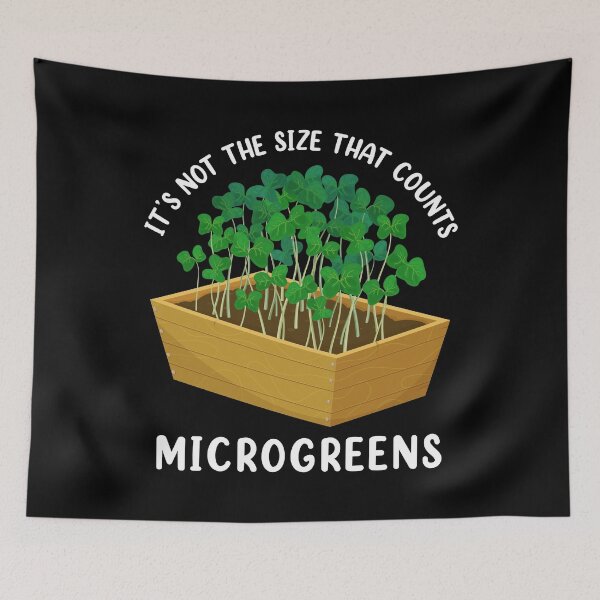 Item preview, It’s Not the Size That Counts Microgreens graphic designed and sold by jakehughes2015.