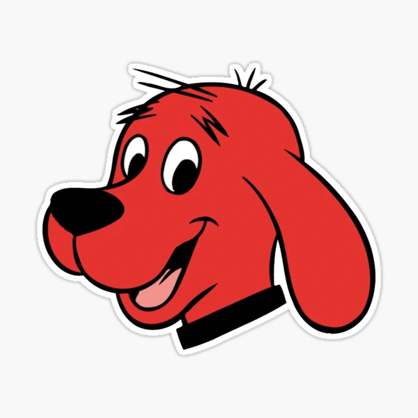 The Red Big Dog Stickers For Kids, 25 Pcs, Vinyl Decals Birthday