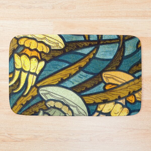 Item preview, Jellyfish in Seaweed - Stained Glass style designed and sold by Rachel Pile.