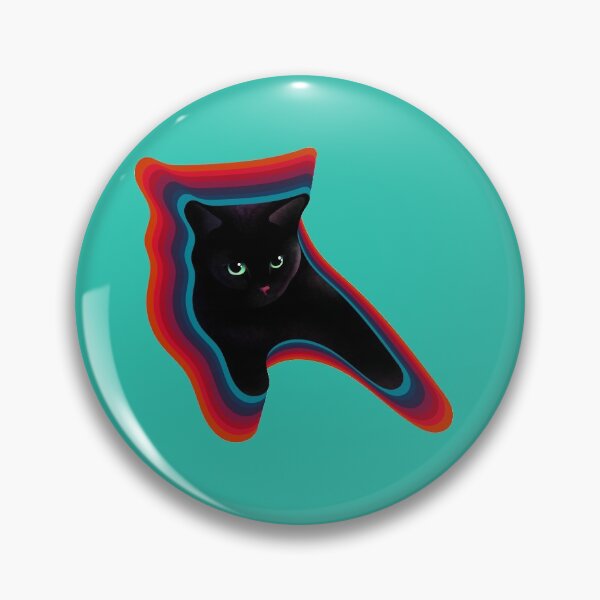 Item preview, small black cat extending his arms designed and sold by unepommedeterre.