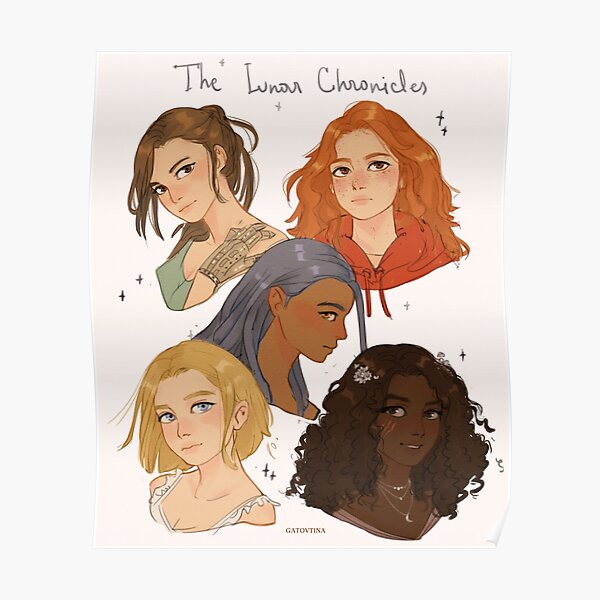 The girls from The Lunar Chronicles Poster