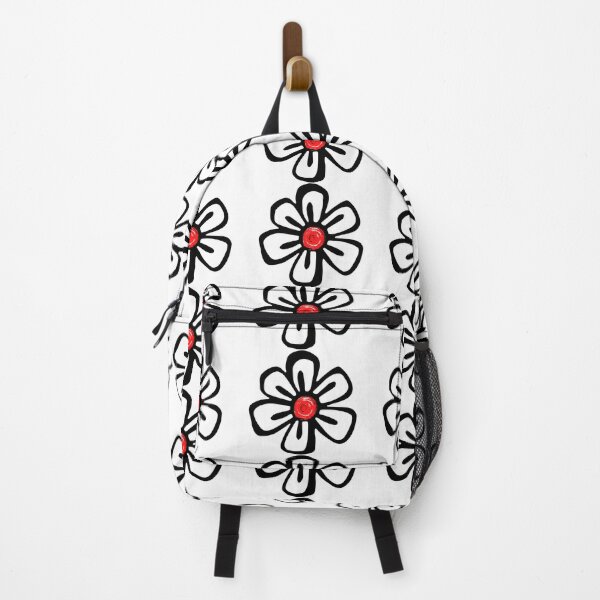 Item preview, # 152- Black flower on white background- Black and white - Black and white plant artwork - Kook Art designed and sold by KookArt.