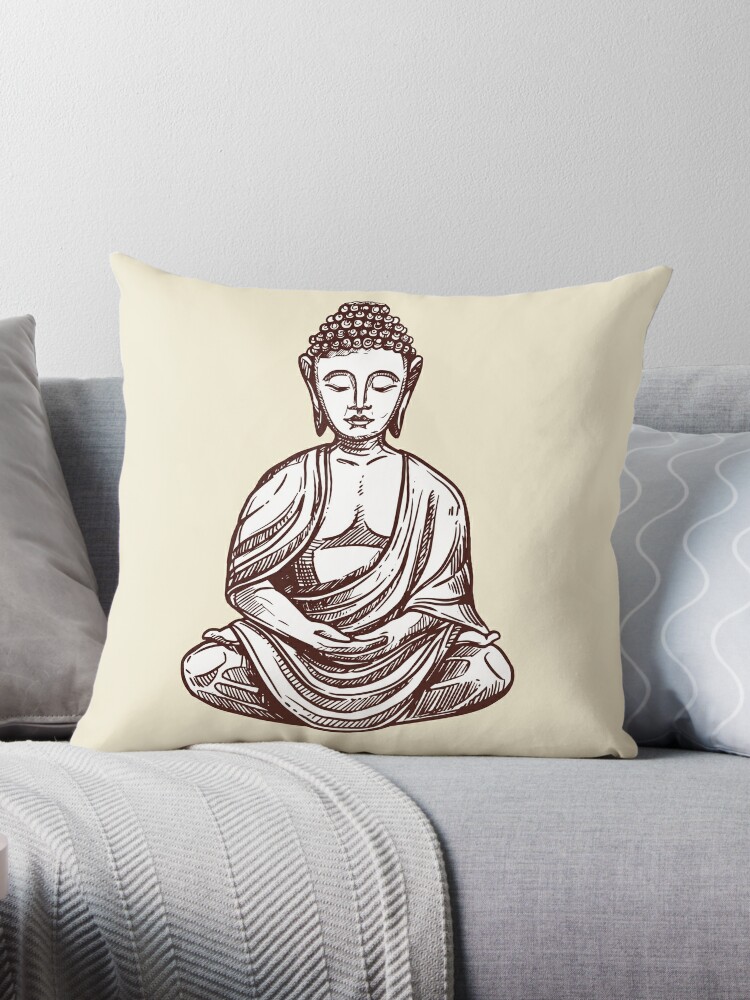 Gorilla / Buddha — Throw Pillow – UNcivilized