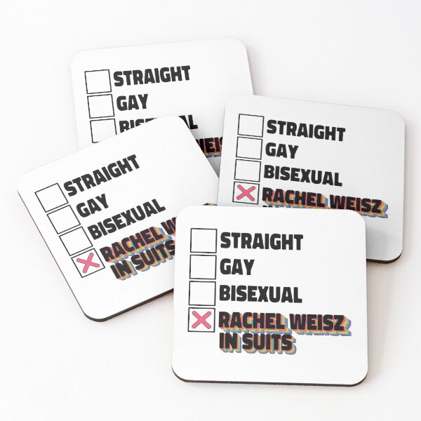 Item preview, Straight Gay Bisexual Rachel Weisz In Suits designed and sold by ColoredRatio.