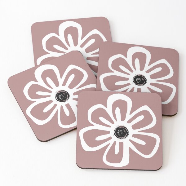 Item preview, # 153- White flower - Black and white - Black and white plant artwork - Kook Art designed and sold by KookArt.