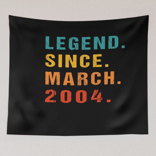 Item preview, March 17th Birthday Men’s Gift Shirt, Legend since March 2004 Gift T-shirt, 17th Bday in march Tee, Born in March 2004 T-shirt designed and sold by midodesign20.