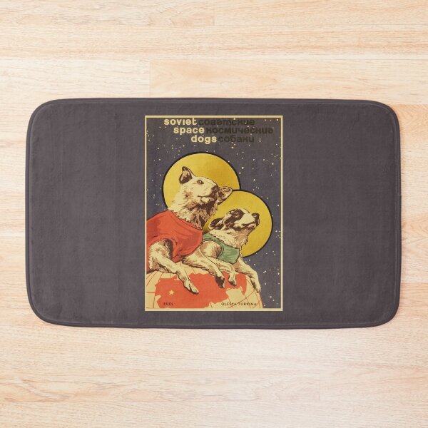 Item preview, Vintage Russian Soviet Propaganda The Space Race Dogs Retro USSR designed and sold by James-Fletcher.