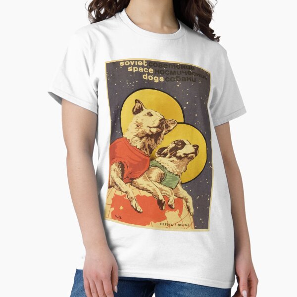 Item preview, Vintage russische sowjetische Propaganda Die Weltraum-Rennhunde Retro UdSSR designed and sold by James-Fletcher.