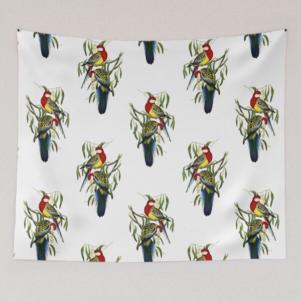 Item preview, Australian Rose-hill Parakeet  Bird Illustration designed and sold by karwilberevivalcollection.