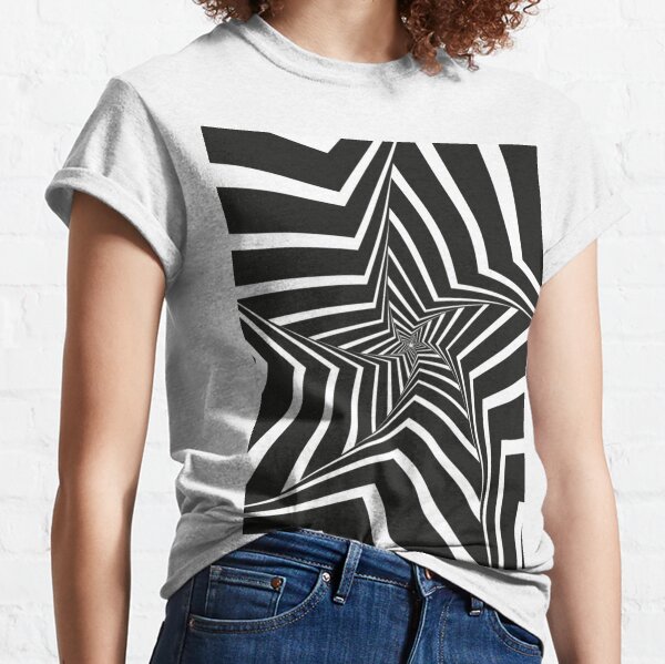  vertigo pattern - dizzy pattern - 3d art -  funny optical illusion - trippy moving Classic T-Shirt