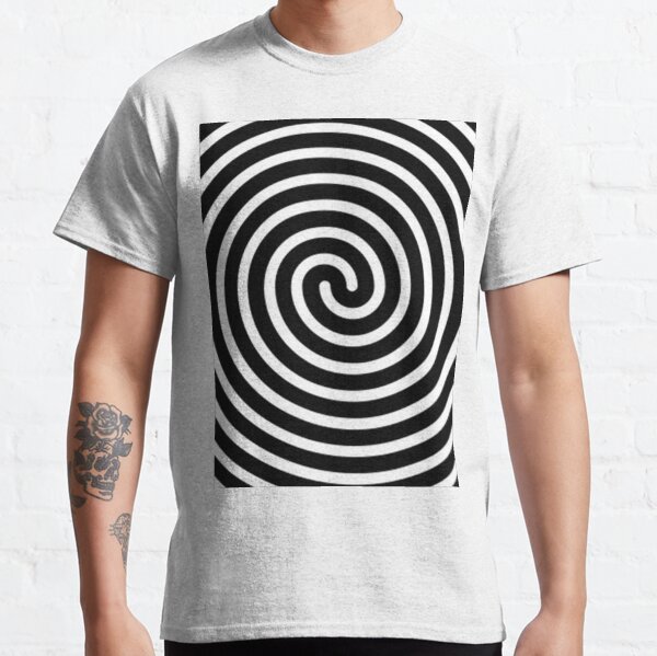 vertigo pattern - dizzy pattern - 3d art - funny optical illusion - trippy moving Classic T-Shirt