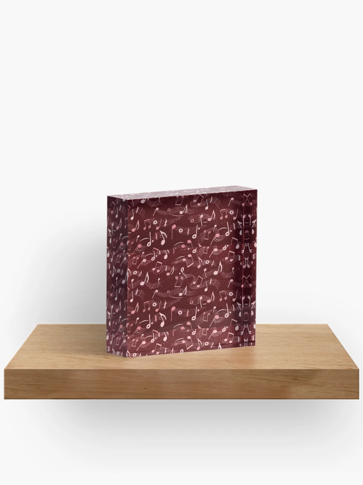 Thumbnail 2 of 5, Acrylic Block, Musical Notes Pattern designed and sold by Rell1970.