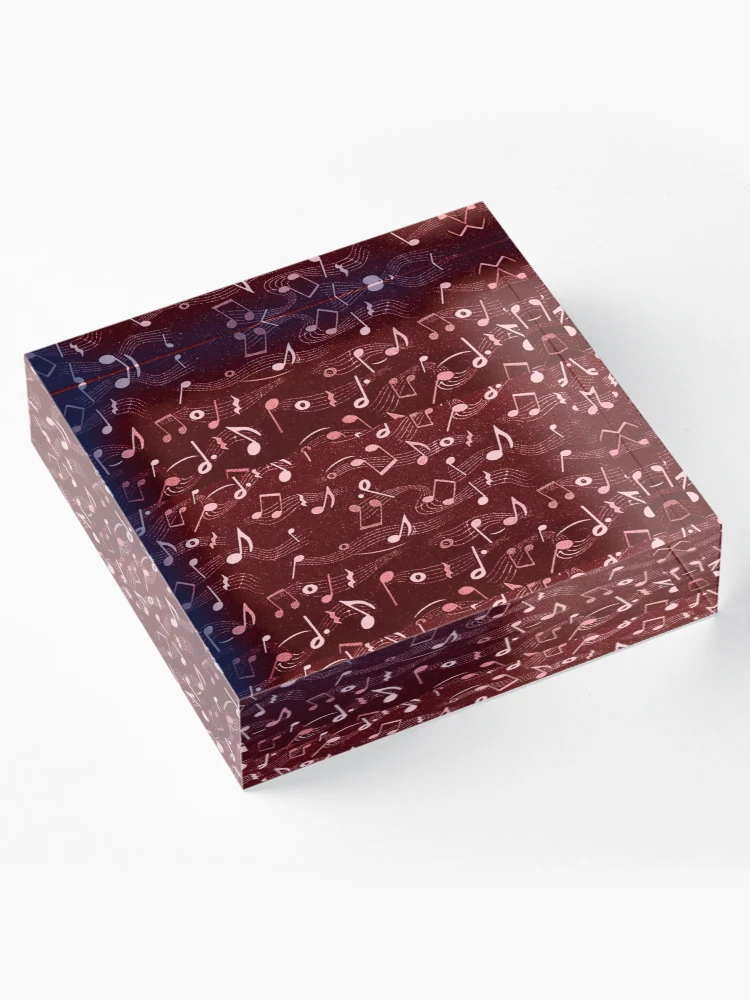 Thumbnail 4 of 5, Acrylic Block, Musical Notes Pattern designed and sold by Rell1970.