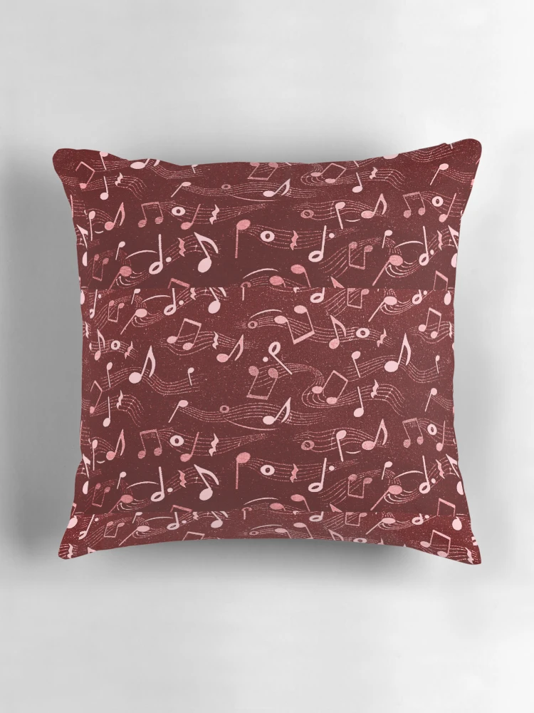 Thumbnail 3 of 4, Pillow, Musical Notes Pattern designed and sold by Rell1970.
