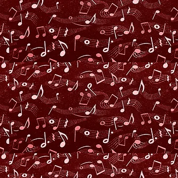 Artwork thumbnail, Musical Notes Pattern by Rell1970