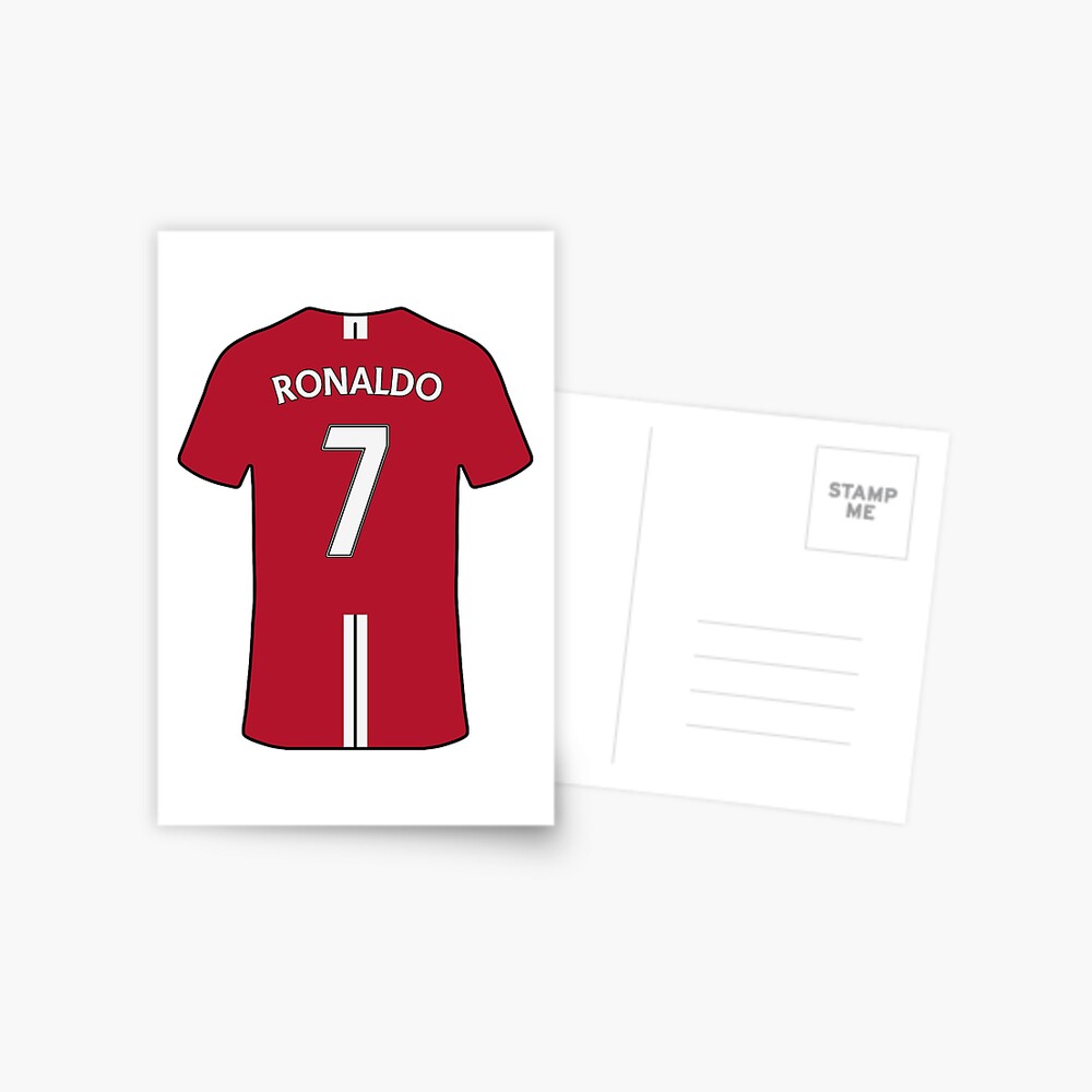 Cristiano Ronaldo 2007/08 Jersey Greeting Card for Sale by slawisa