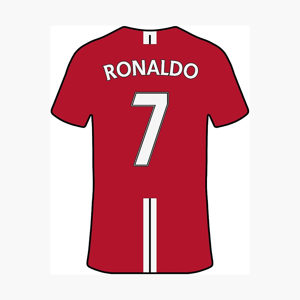 Cristiano Ronaldo 2007/08 Jersey Photographic Print for Sale by slawisa