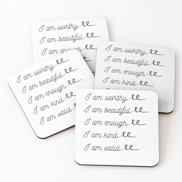 Item preview, Self Love Affirmations Mirror Sticker Pack designed and sold by PetitePeche.