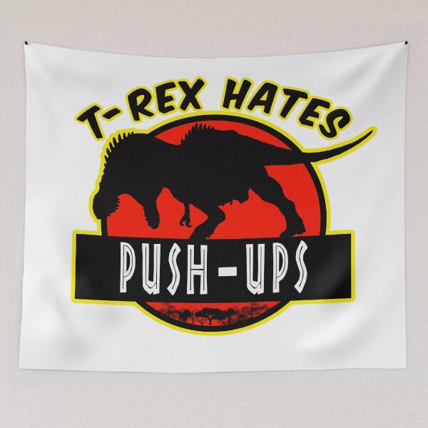 Item preview, T-rex hates push-ups  designed and sold by Crystalsgraphix.
