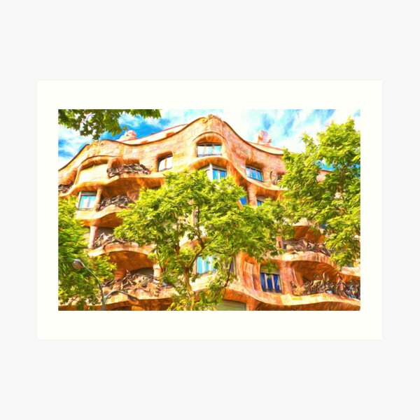 Casa Mila Gaudi Barcelona Art Print