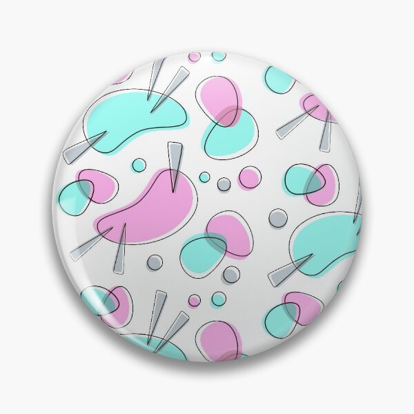 Item preview, The Living End - Retro Pattern in Pink and Turquoise   designed and sold by TheGeometricFox.