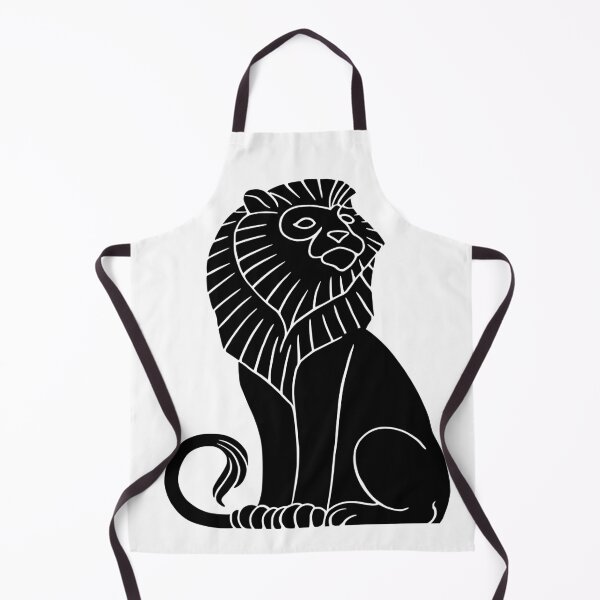 Item preview, Sitting Lion Black and White designed and sold by karwilberevivalcollection.