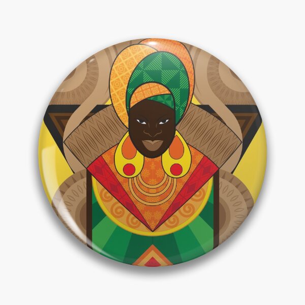Item preview, Muse shield afro africa black power ethnic black woman designed and sold by geekfunstore.