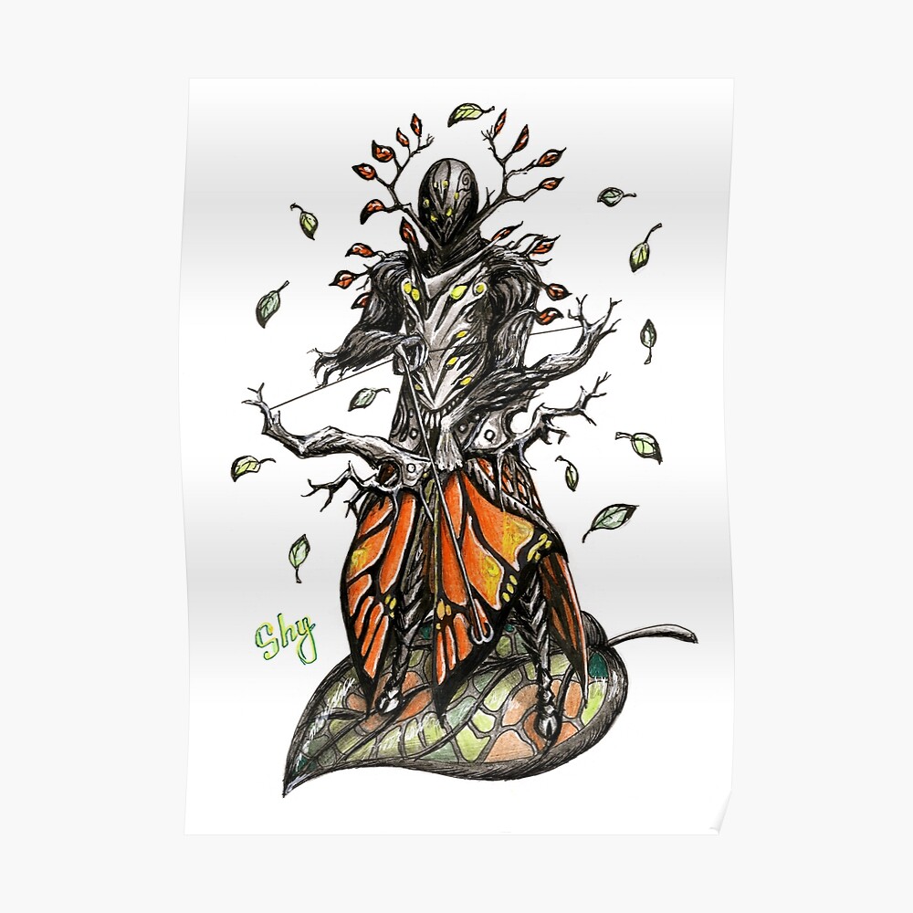 Warframe Oberon Feyarch Greeting Card By Quietteshy Redbubble