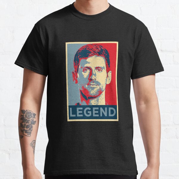 Novak Djokovic Legend Portrait Classic T-Shirt