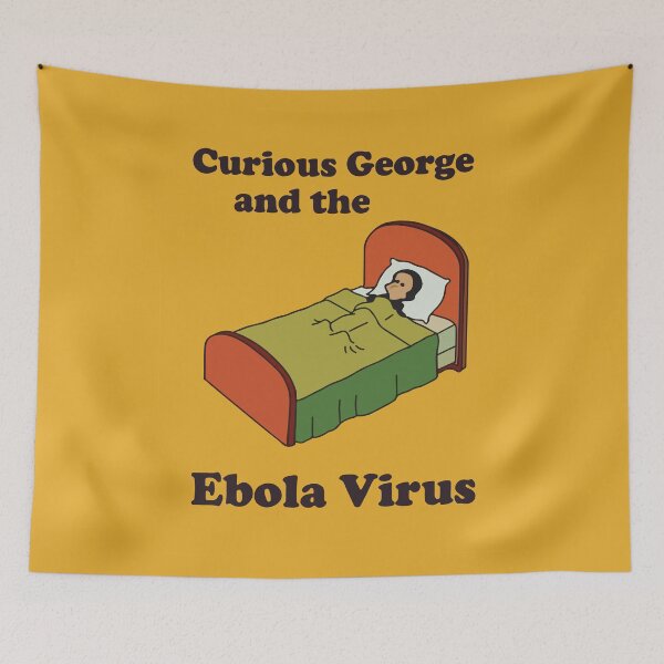 Item preview, Curious George And The Ebola Virus Funny The Simpsons Inspired Magazine From 90's Cartoons designed and sold by CompuGlobalCorp.