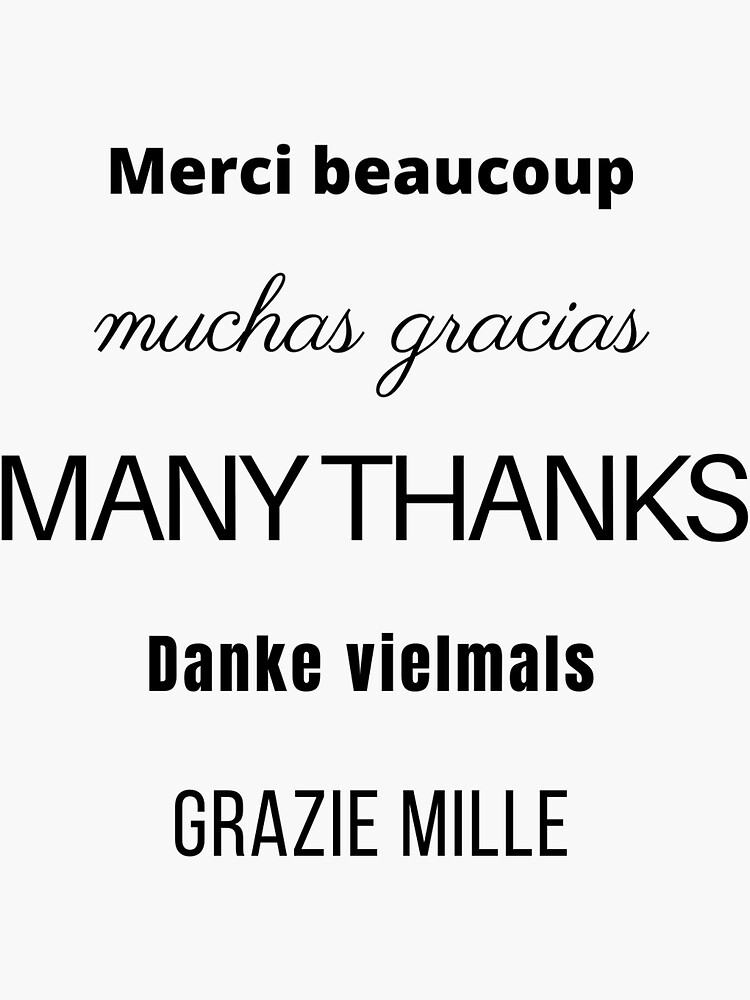 Carte de souhaits - Merci beaucoup