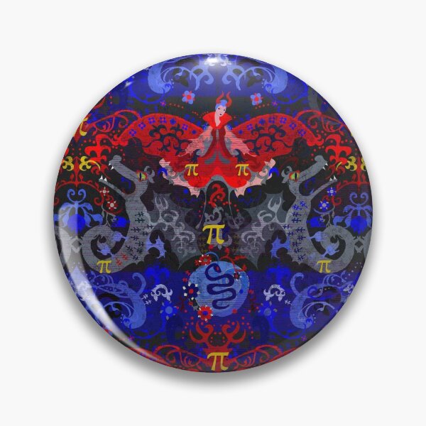 Item preview, Polyamory Dragon Damask -- Polyamorous Pride Flag Colors designed and sold by ArgyleImp.