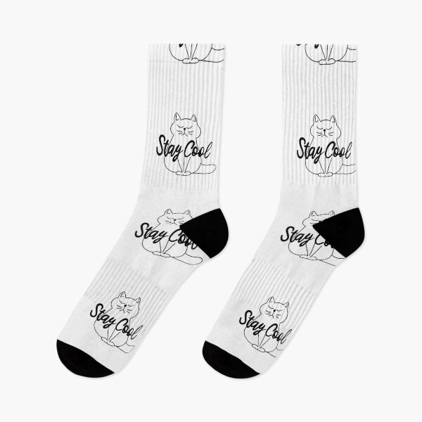 Item preview, Stay cool - black stroke cat designed and sold by EEny-Miny.