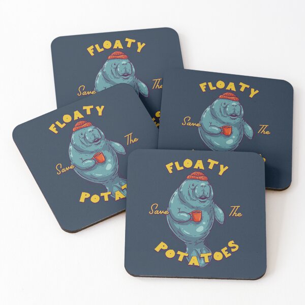 Item preview, Save The Floaty Potatoes - Sailor Manatee Having a Coffee | Manatea | Dugong | Manatee County designed and sold by Any Color Designs.